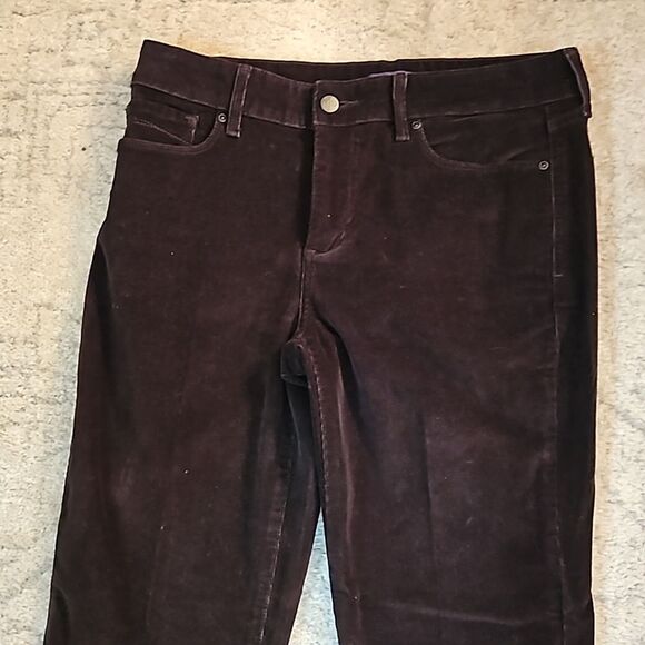 NYDJ Chocolate Micro Corduroy jeans size 8P - Picture 3 of 12